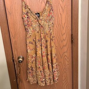 Dark Yellow Babydoll Dress